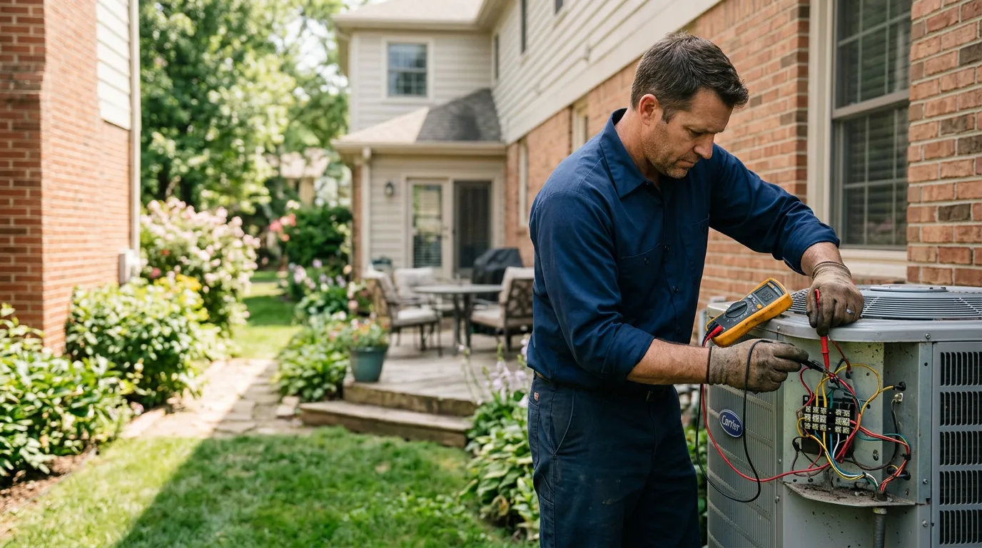 HVAC technician working near Crystal City, MO